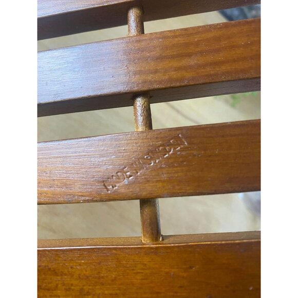 Vintage Sweden Wood and Cork Trivet With Handle Rustic Kitchen Decor - Picture 4 of 5